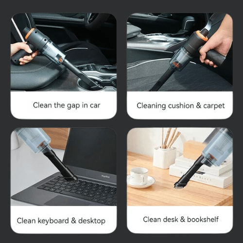 2 In 1 Portable Mini Home And Car Vacuum Cleaner