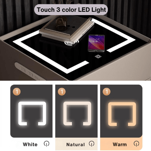 Smart Nightstand With Safe