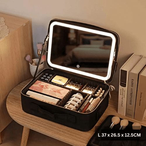 LED Mirror Professional Makeup Bag