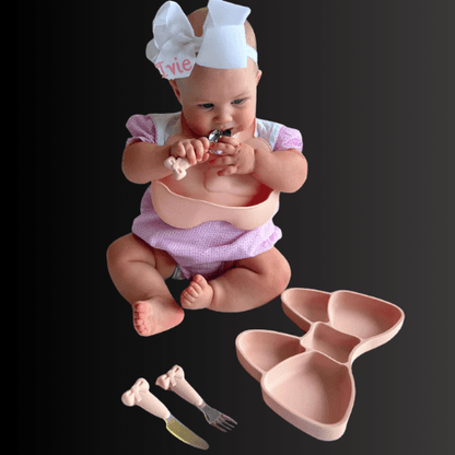 6pcs Silicon Baby Feeding Set BPA Free