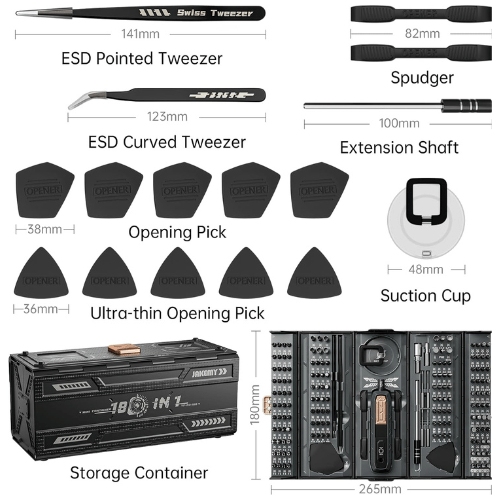 180 in 1 Screwdriver Mini Toolbox Container