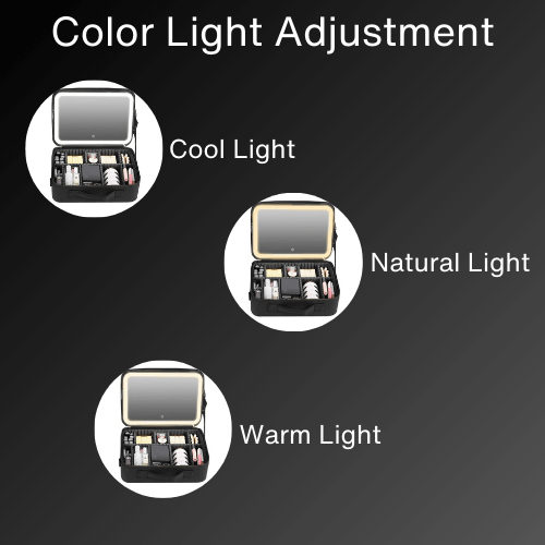 LED Mirror Professional Makeup Bag